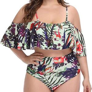 Floral Off-Shoulder one piece
